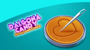 Dalgona Candy Honeycomb Cookie